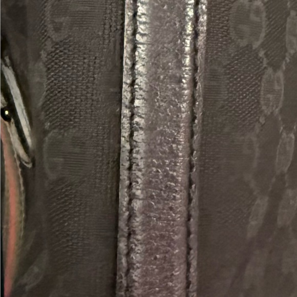 Gucci - Vintage Boston Satchel. Black canvas with leather accents. - Picture 9 of 13